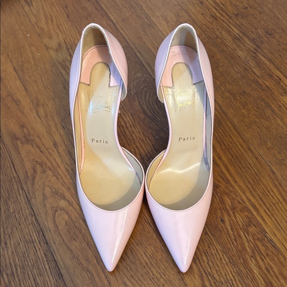Christian Louboutin Iriza patent Blush Pink Heels - Picture 2 of 5